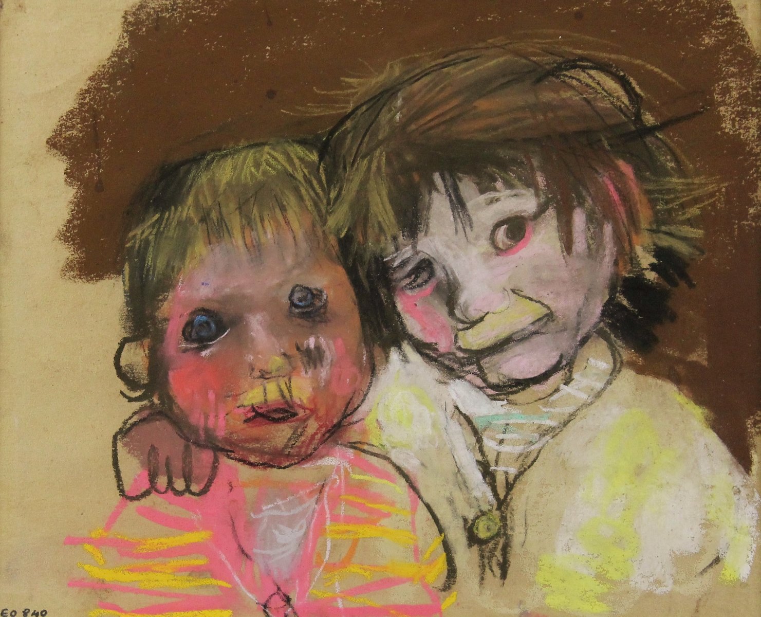 Joan Eardley (RSA) - Two Samson Children - c 1962